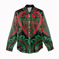 Custom Aotearoa Ngai Tuhoe Women Casual Shirt Maori Tribal Pattern