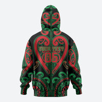 Custom Aotearoa Ngai Tuhoe Zip Hoodie Maori Tribal Pattern