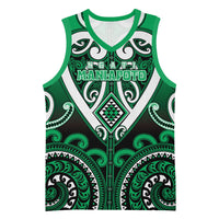 Custom Aotearoa Ngati Maniapoto Basketball Jersey Maori Tribal Pattern