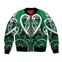 Custom Aotearoa Ngati Maniapoto Bomber Jacket Maori Tribal Pattern
