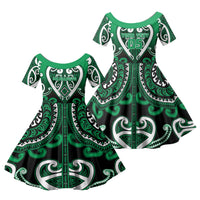 Custom Aotearoa Ngati Maniapoto Family Matching Puletasi and Hawaiian Shirt Maori Tribal Pattern