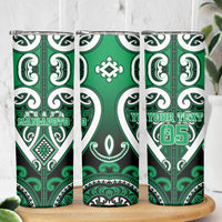 Custom Aotearoa Ngati Maniapoto Skinny Tumbler Maori Tribal Pattern
