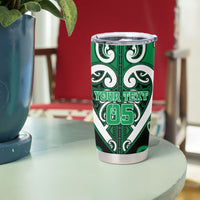 Custom Aotearoa Ngati Maniapoto Tumbler Cup Maori Tribal Pattern