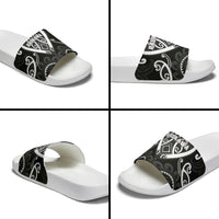 Aotearoa Ngati Raukawa Slide Sandals Maori Tribal Pattern
