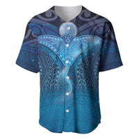 Polynesia Manta Ray Baseball Jersey Let's The Sea Set You Free - Polynesian Pride