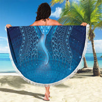 Polynesia Manta Ray Beach Blanket Let's The Sea Set You Free LT05 - Polynesian Pride