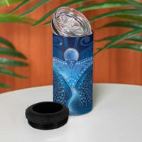 Polynesia Manta Ray 4 in 1 Can Cooler Tumbler Let's The Sea Set You Free LT05 - Polynesian Pride