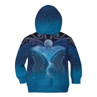 Polynesia Manta Ray Kid Hoodie Let's The Sea Set You Free LT05 - Polynesian Pride