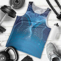 Polynesia Manta Ray Men Tank Top Let's The Sea Set You Free LT05 - Polynesian Pride