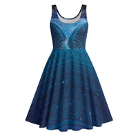 Polynesia Manta Ray Midi Dress Let's The Sea Set You Free - Polynesian Pride