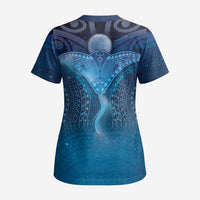 Polynesia Manta Ray Scrub Top Let's The Sea Set You Free LT05 - Polynesian Pride