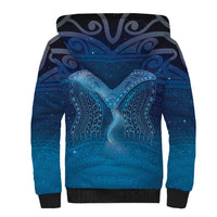 Polynesia Manta Ray Sherpa Hoodie Let's The Sea Set You Free LT05 - Polynesian Pride