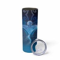 Polynesia Manta Ray Skinny Tumbler Let's The Sea Set You Free - Polynesian Pride