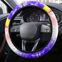 Filipino American History Month Steering Wheel Cover The Eight-Rayed Sun Flags With Bald Eagle LT05 - Polynesian Pride