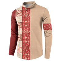 Papua New Guinea Button Sweatshirt Oro Tapa Pattern LT05 - Polynesian Pride