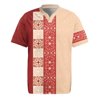 Papua New Guinea Rugby Jersey Oro Tapa Pattern LT05 Beige - Polynesian Pride