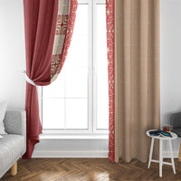 Papua New Guinea Window Curtain Oro Tapa Pattern LT05 - Polynesian Pride