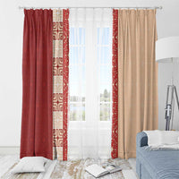 Papua New Guinea Window Curtain Oro Tapa Pattern LT05 - Polynesian Pride