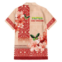 Papua New Guinea Oro Province Family Matching Puletasi and Hawaiian Shirt Oro Birdwing Butterfly