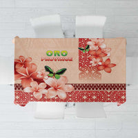 Papua New Guinea Oro Province Tablecloth Oro Birdwing Butterfly LT05 Beige - Polynesian Pride