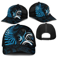 New Zealand Sea Week Baseball Net Cap Maori Wave Pattern Ocean Blue LT05 - Polynesian Pride