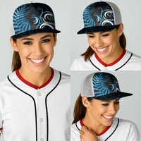 New Zealand Sea Week Baseball Net Cap Maori Wave Pattern Ocean Blue LT05 - Polynesian Pride