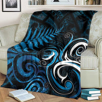 New Zealand Sea Week Blanket Maori Wave Pattern Ocean Blue LT05 - Polynesian Pride