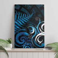 New Zealand Sea Week Canvas Wall Art Maori Wave Pattern Ocean Blue LT05 - Polynesian Pride