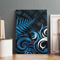 New Zealand Sea Week Canvas Wall Art Maori Wave Pattern Ocean Blue LT05 - Polynesian Pride