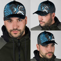New Zealand Sea Week Classic Cap Maori Wave Pattern Ocean Blue LT05 - Polynesian Pride
