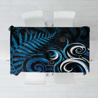 New Zealand Sea Week Tablecloth Maori Wave Pattern Ocean Blue LT05 Blue - Polynesian Pride
