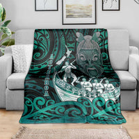 New Zealand Waka Racing Blanket Maori Warriors LT05 - Polynesian Pride