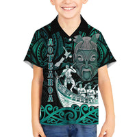 Personalised New Zealand Waka Racing Family Matching Puletasi and Hawaiian Shirt Maori Warriors