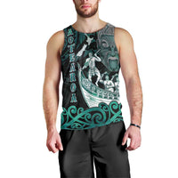 Personalised New Zealand Waka Racing Men Tank Top Maori Warriors LT05 - Polynesian Pride