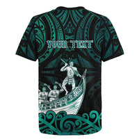 Personalised New Zealand Waka Racing Rugby Jersey Maori Warriors
