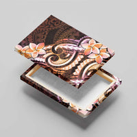 Polynesian Art Tattoo Canvas Wall Art Plumeria Flowers Peach Gradient LT05 - Polynesian Pride