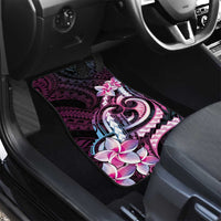 Polynesian Art Tattoo Car Mats Plumeria Flowers Pink Gradient LT05 - Polynesian Pride