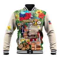 Samoa Culture Baseball Jacket Embracing The Spirit LT05 Unisex Beige - Polynesian Pride