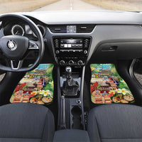 Samoa Culture Car Mats Embracing The Spirit LT05 Set 2pcs - Front Beige - Polynesian Pride