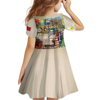 Samoa Culture Kid Short Sleeve Dress Embracing The Spirit LT05 - Polynesian Pride