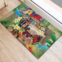 Samoa Culture Rubber Doormat Embracing The Spirit LT05 - Polynesian Pride