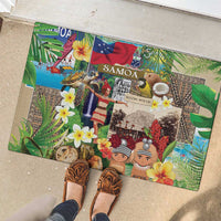 Samoa Culture Rubber Doormat Embracing The Spirit LT05 - Polynesian Pride