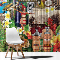 Samoa Culture Window Curtain Embracing The Spirit LT05 - Polynesian Pride