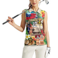 Samoa Culture Women Sleeveless Polo Shirt Embracing The Spirit