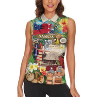 Samoa Culture Women Sleeveless Polo Shirt Embracing The Spirit