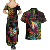 Hawaii Pride Couples Matching Summer Maxi Dress and Hawaiian Shirt Aloha Is Aloha LT05 - Polynesian Pride
