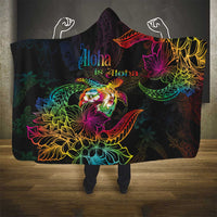 Hawaii Pride Hooded Blanket Aloha Is Aloha LT05 - Polynesian Pride