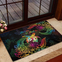 Hawaii Pride Rubber Doormat Aloha Is Aloha LT05 - Polynesian Pride