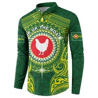 Personalized American Samoa Manua Cession Day Button Sweatshirt Up Up The Moa