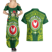 Personalized American Samoa Manua Cession Day Couples Matching Summer Maxi Dress and Hawaiian Shirt Up Up The Moa